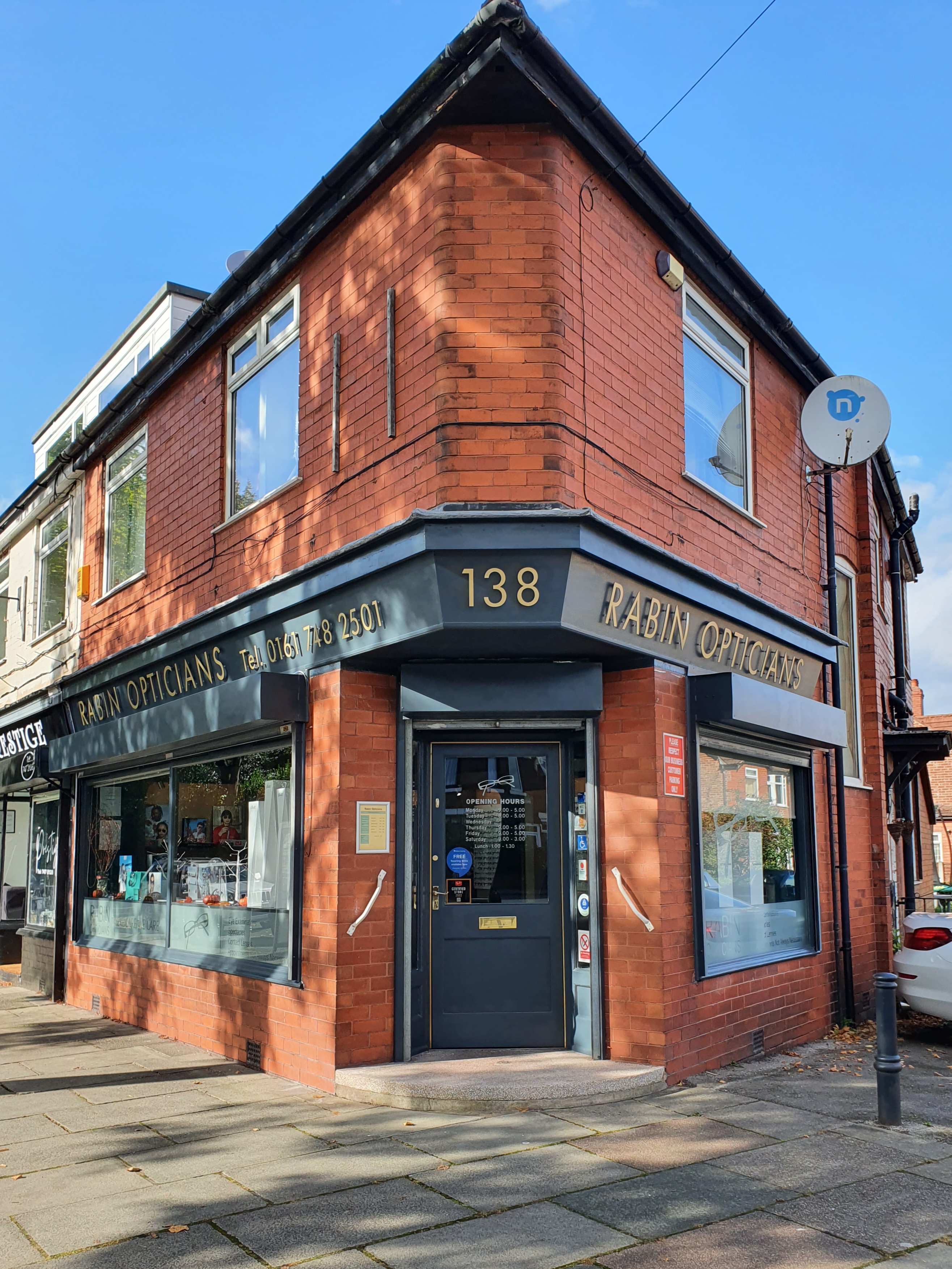 Welcome to Rabin Opticians Urmston